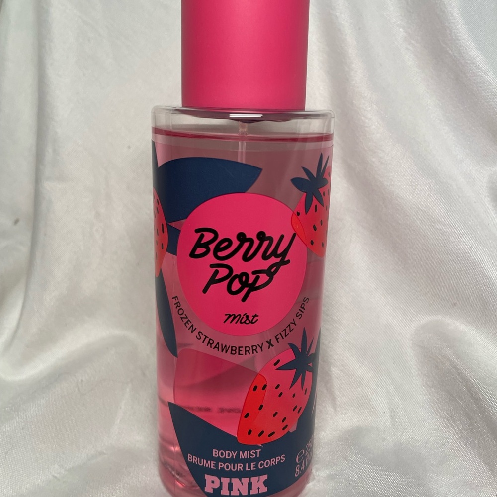NWT PINK Victoria's Secret Berry Pop Mist 8.4oz Discontinued
